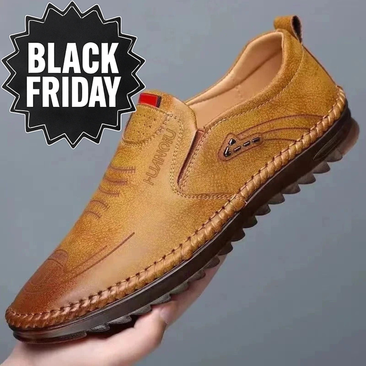 Mocassins à enfiler en cuir pour hommes - [BLACK FRIDAY] - [ACHETEZ 1, RECEVEZ 2]