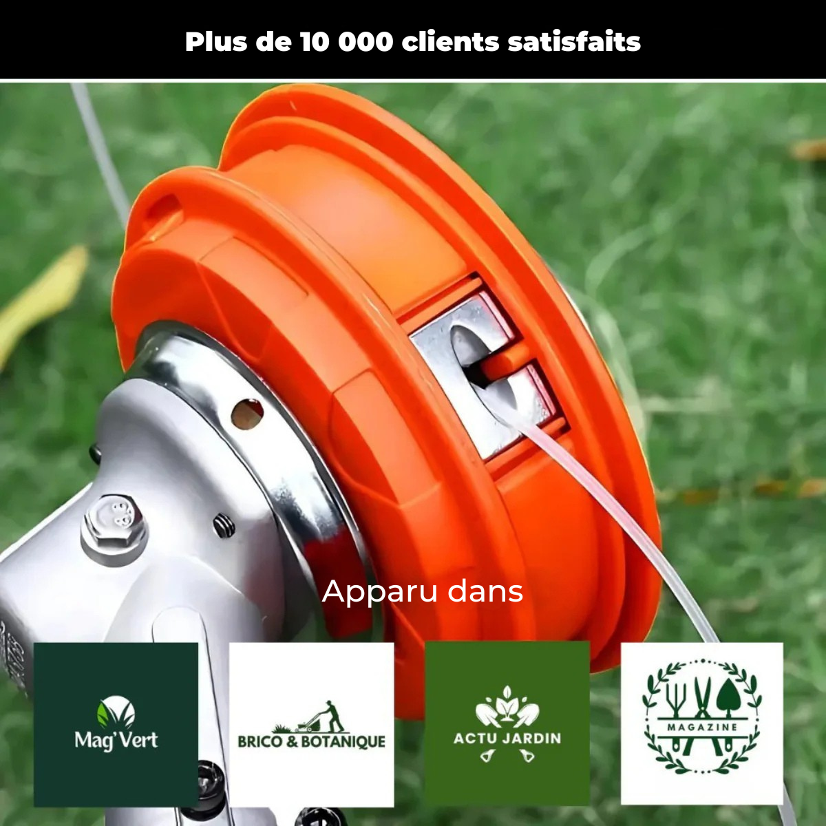 Tête de débroussailleuse universelle ultra-résistante Slash.Jetta™ – [Coupe propre et rapide]