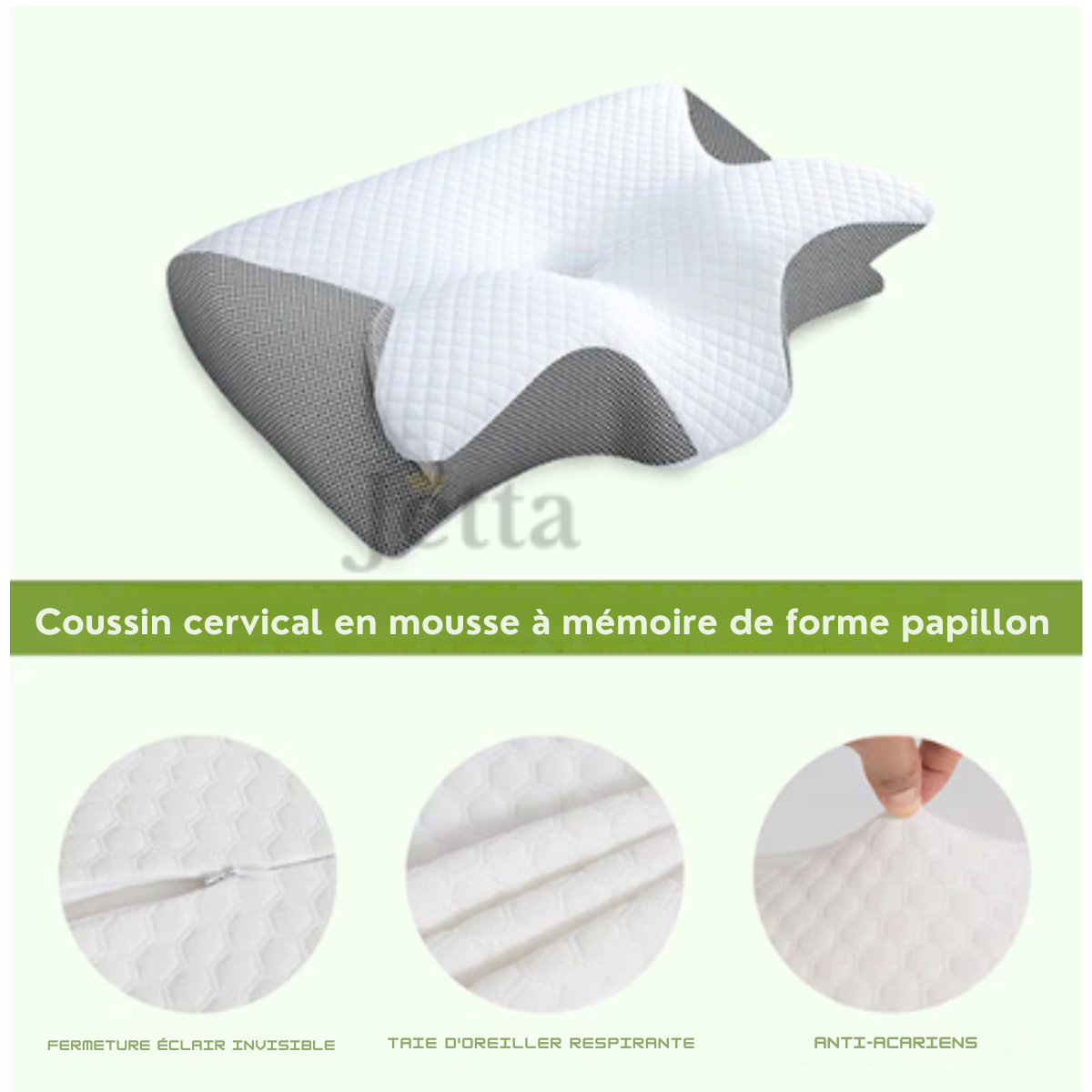 Papillon Confort Cervical – Mémoire de Forme -[ACHETEZ 1, RECEVEZ 1 GRATUIT]