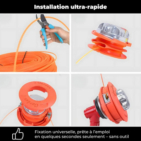 Tête de débroussailleuse universelle ultra-résistante Slash.Jetta™ – [Coupe propre et rapide]