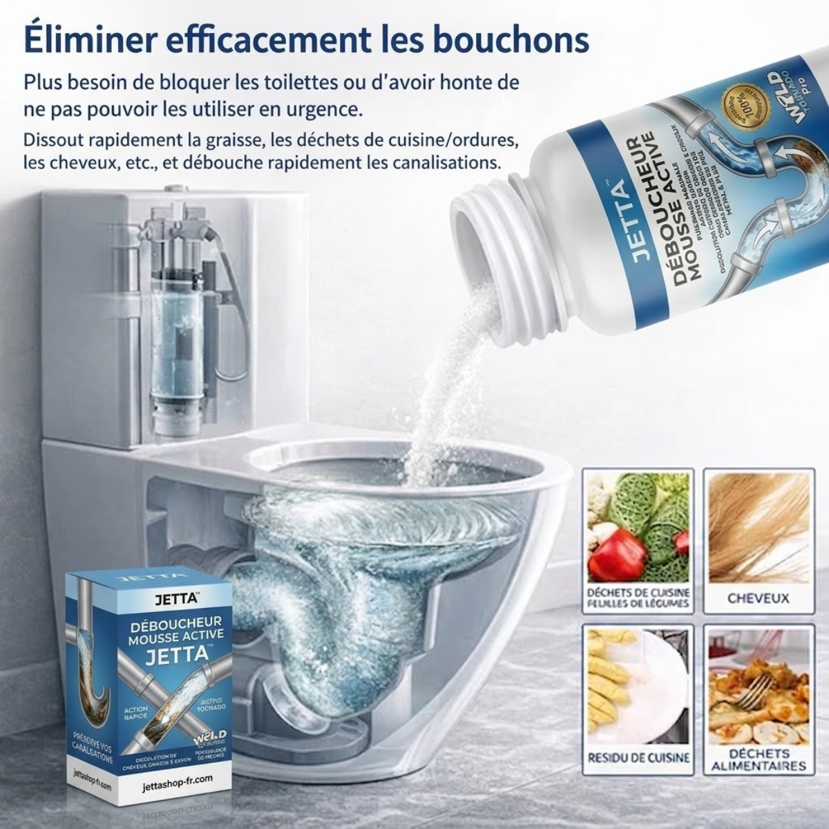 Jetta | Déboucheur Mousse Active – WildTornado™ Pro (DERNIÈRES UNITÉS)