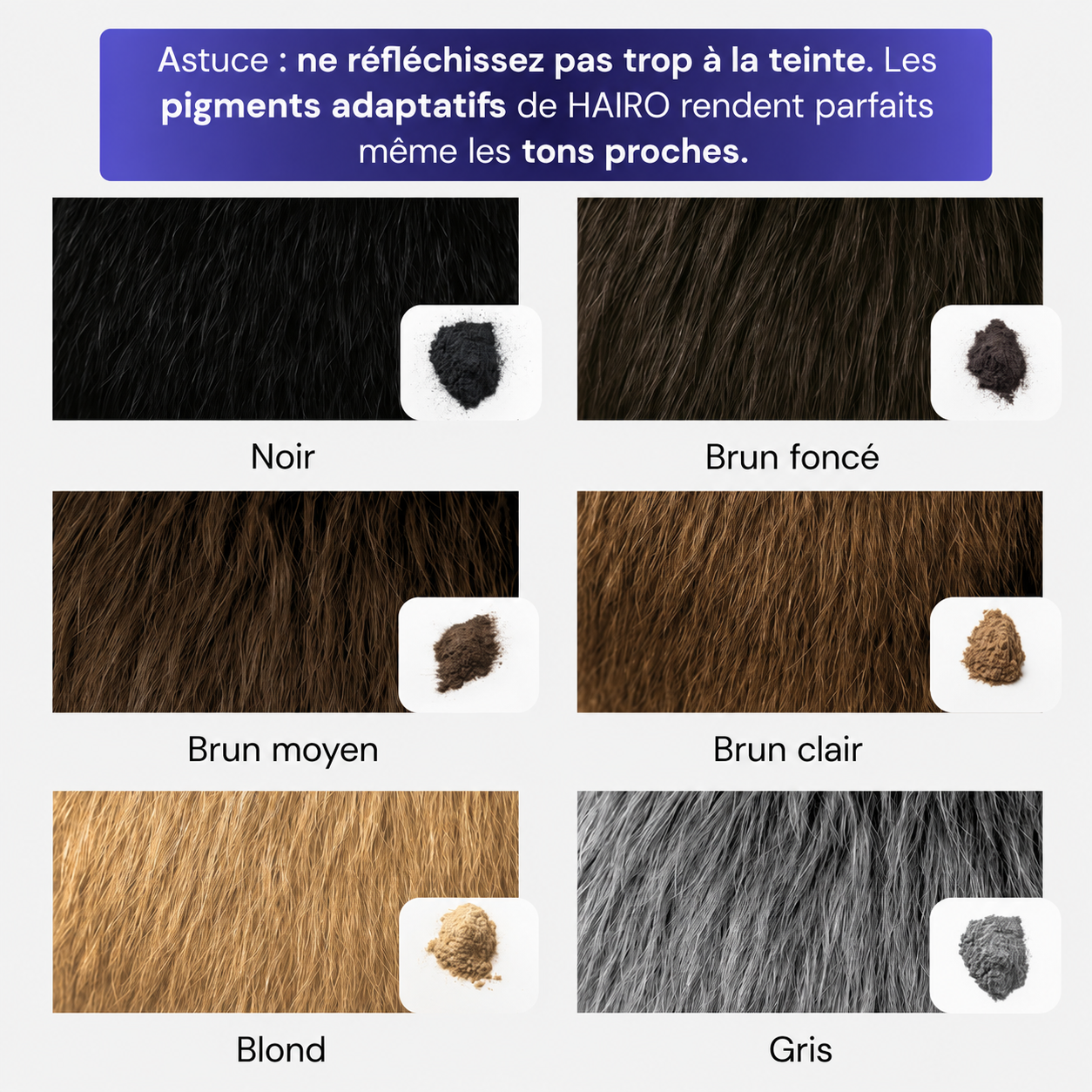 HairFill™ | Poudre Densifiante Effet Cheveux Naturels