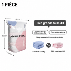 SpaceMax™ | Sacs de Compression 3D Sans Pompe