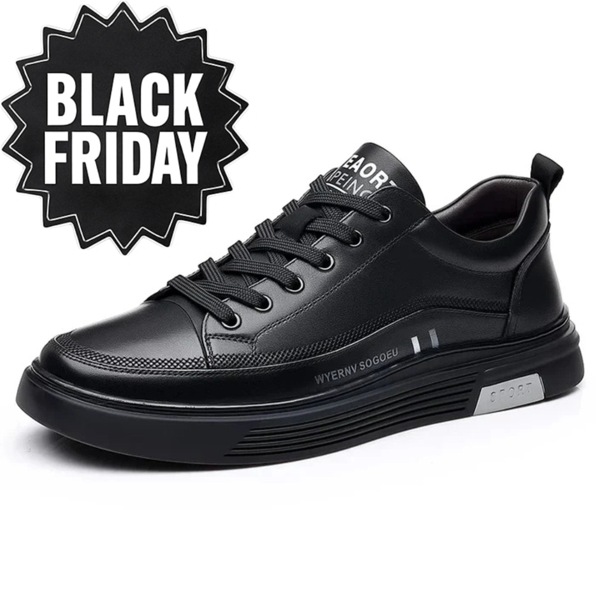 Baskets décontractées en cuir véritable - Sport plat - [BLACK FRIDAY] - [ACHETEZ 1, RECEVEZ 2]