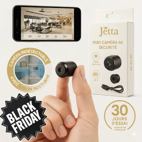 SpyJetta™ 4K – Mini Caméra Espion Indétectable avec Vision Nocturne et Wi-Fi - [BLACK FRIDAY] - [ACHETÉZ 1, RECEVÉZ 2 - GRATUIT]
