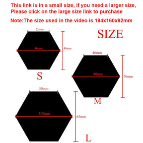 6/12PCS DIY 3D Mirror Wall Stickers Hexagon Home Decor Mirror Decor Sticker Mural Removable Living-Room Decal Art Ornament Hot