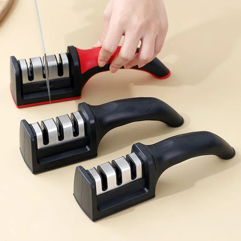Affûteur de Couteaux Portable Multifonction à Trois Étages